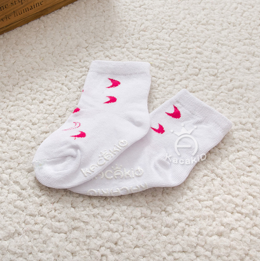 Color: Moon, Size: S - New Arrival Newborn Socks Cartoon Cotton Baby Socks No-slip Infant Cotton Socks