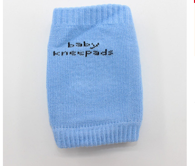 Color: Blue, Style: 2 - Terry Child Knee Pad Elbow Summer Baby Baby Crawling Socks Socks Dispensing Anti-skid Sports Safety
