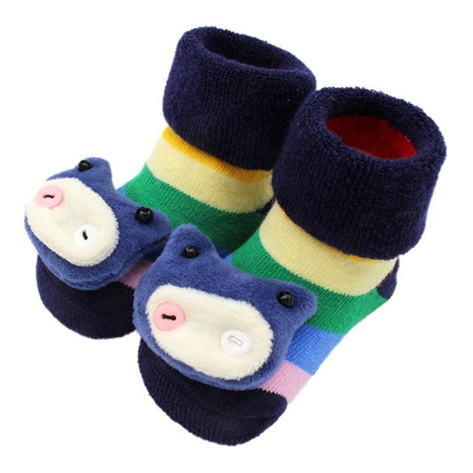 Color: Calf, Kid Sock Size: S - Stitching doll socks baby baby floor socks