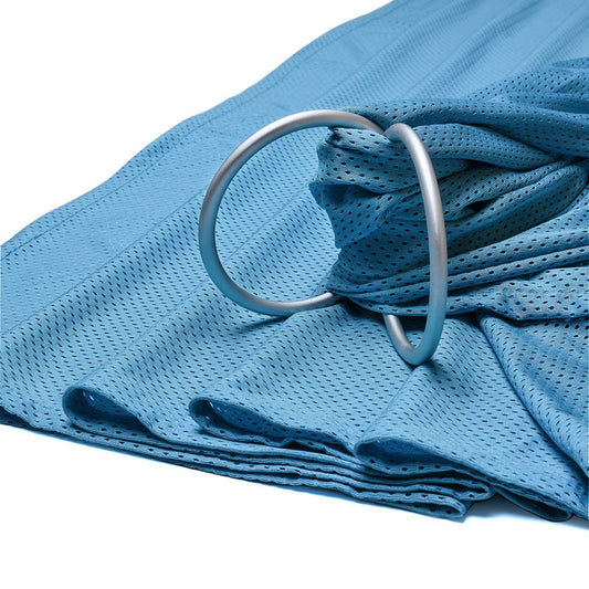 Color: Blue - Mesh baby sling strap