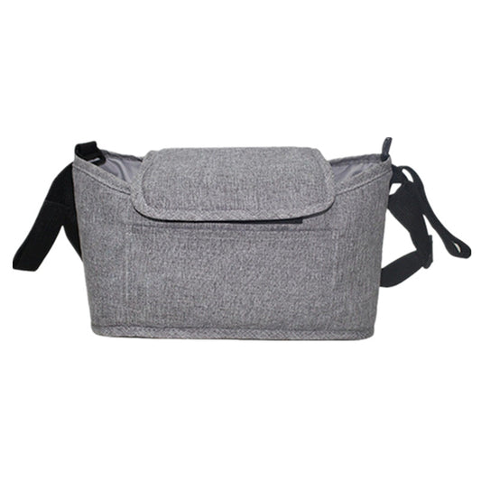 Color: Grey - Multifunction Baby Stroller Bag Organizer Maternity Nappy Bag Stroller Accessories Cup wheelchair bag