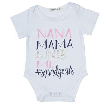 Color: White2, Size: 70cm - 2021 Newborn Baby Clothes Funny 1st Birthday Daddy Letter White Short Sleeve Baby Bodysuits Tiny Cotton Baby Clothes Onesie (China)
