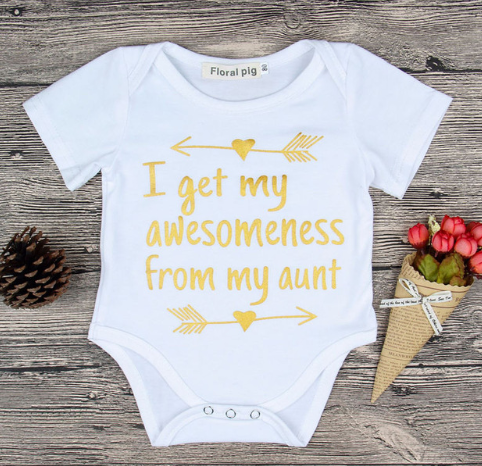 Color: White10, Size: 90cm - 2021 Newborn Baby Clothes Funny 1st Birthday Daddy Letter White Short Sleeve Baby Bodysuits Tiny Cotton Baby Clothes Onesie (China)