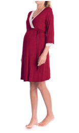 Paneled Sleeve Maternity Dress