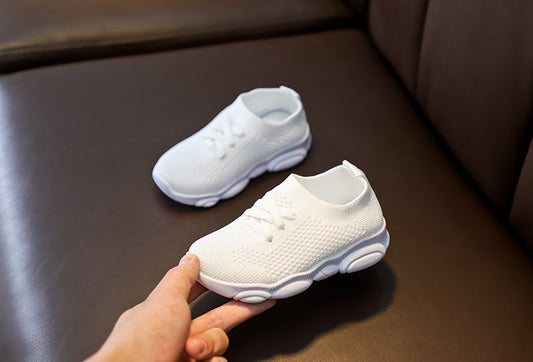 Color: White, Size: 13.5cm - One foot lazy shoes