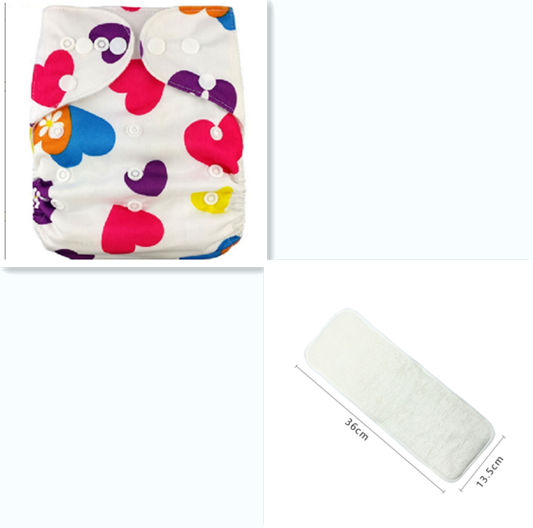Color: 2style witha diaper - Baby Cloth Diapers, Washable Diapers
