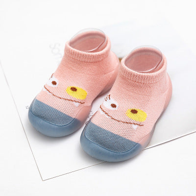 Color: Monster Light Blue, Size: Size24 - Baby Footwear, Ultra-Thin, Breathable, Non-Slip, Soft-Soled, Waterproof Floor Shoes