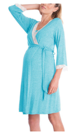 Paneled Sleeve Maternity Dress