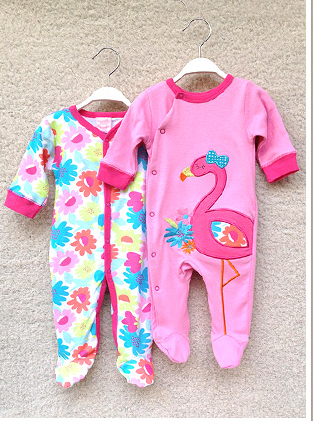 Baby coveralls spring and autumn clothes newborn clothes 0-3 months pajamas baby harem clothing cotton warm autumn and winter
