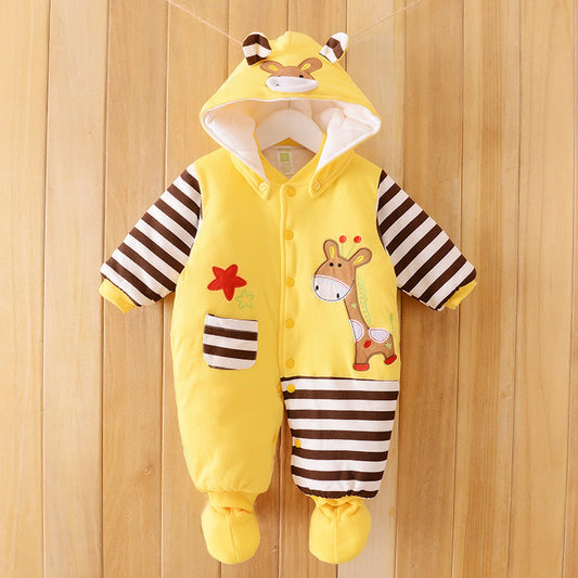 Color: 1 stytle, Size: 9m - The baby thickens the onesie