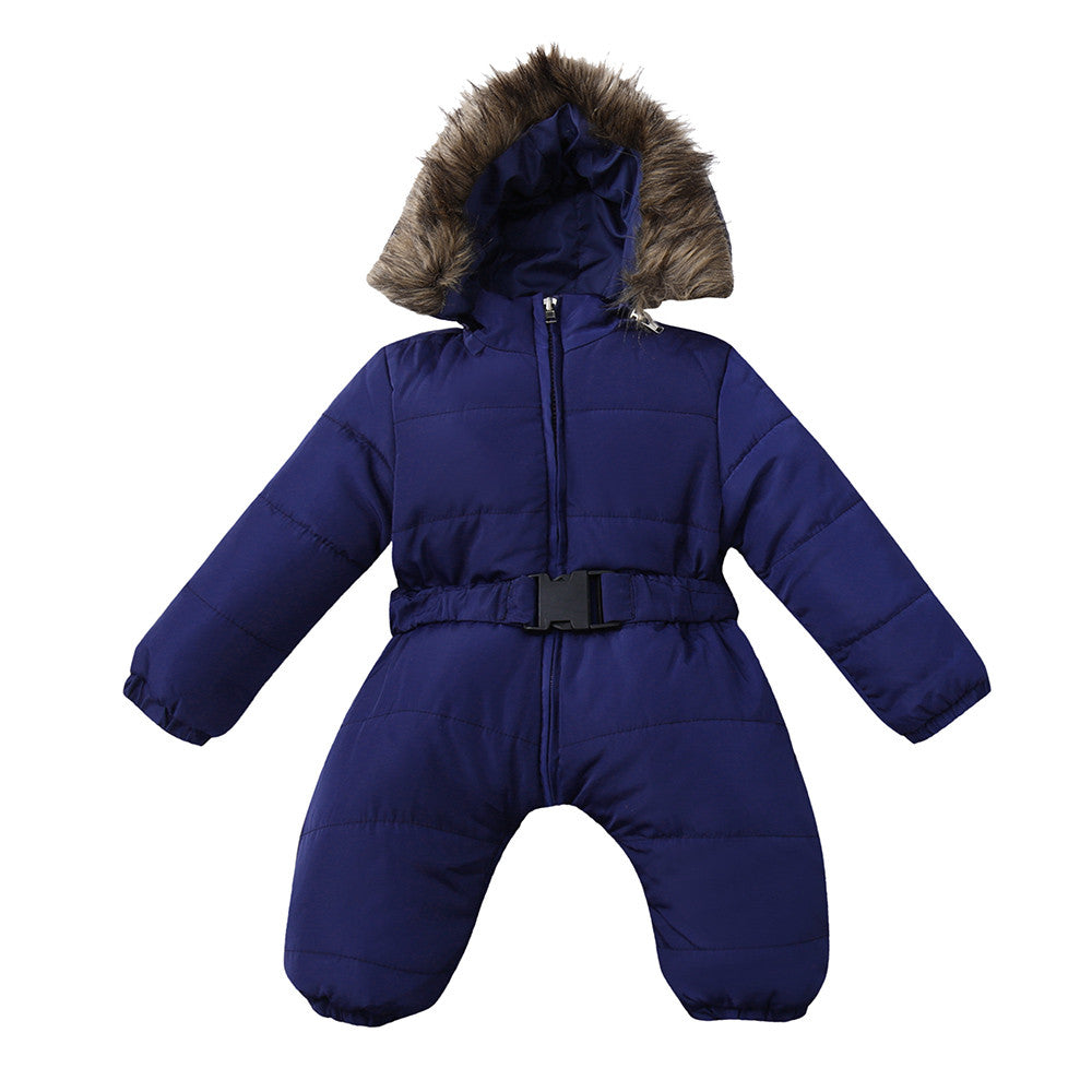 Size: 70cm, Color: Dark blue - Baby jumpsuit