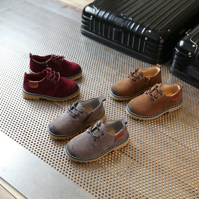 Spring 2021 children casual shoes, boys and girls shoes, British retro shoes, wear shoes, baby shoes