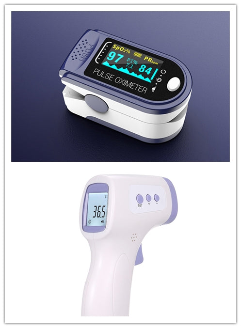 Color: Blue Thermal Camera - Portable Blood Oxygen Monitor Finger Pulse Oximeter