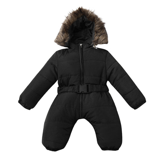 Size: 90cm, Color: Black - Baby jumpsuit