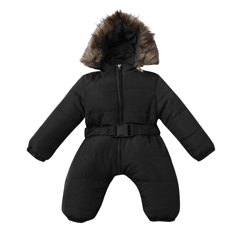 Size: 80cm, Color: Black - Baby jumpsuit