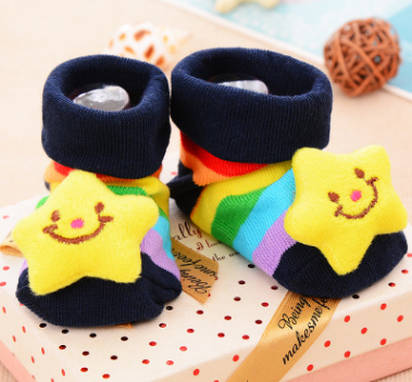 Style: 1, Size: Big - Cotton Baby Socks Christmas Socks For Newborns Gift Animal Lot Anti Slip With Rubber Soles For Child Boy Girl Newborn Baby Socks
