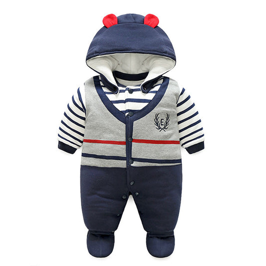 Color: 17 stytle, Size: 3m - The baby thickens the onesie