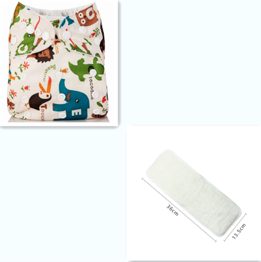 Color: F31 witha diaper - Baby Cloth Diapers, Washable Diapers