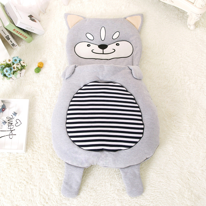 Size: 85cm - Wish foreign trade sleeping bag baby air conditioning kicking by children in autumn and winter outdoor carts by spring and summer children's bag quilt