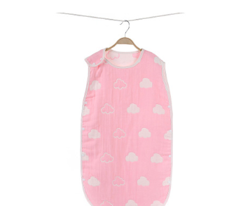 Color: Cloud Powder, Size: 45x80cm - Gauze baby sleeping bag