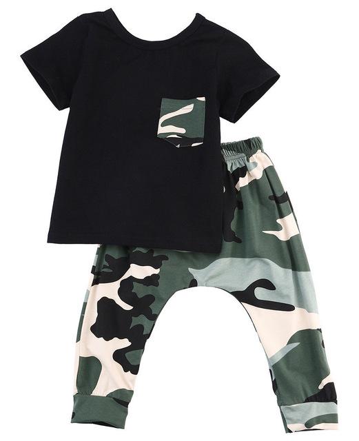 Camo Top + Pants 2pc Set