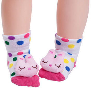 style: 7, Age: 0 to 3months - Cute Animal Cartoon Non-Slip Rubber Cotton Socks