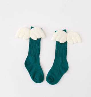 Color: Green, Kid Sock Size: 1 3years old - Wing socks