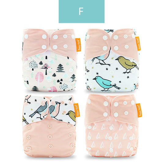 Specification: F - Washable Eco-friendly Cloth Diaper Ecological Adjustable Nappy Reusable Diaper