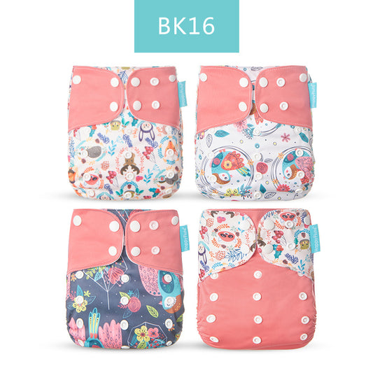 Specification: BK16 - Washable Eco-friendly Cloth Diaper Ecological Adjustable Nappy Reusable Diaper
