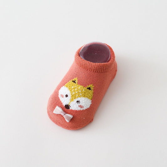 style: M, Size: S - Cute Cartoon Children's Socks Terry Thickened Baby