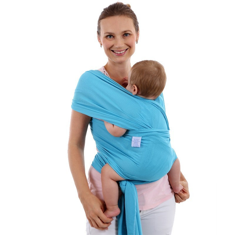 Style: B, Color: Blue - Baby Carrier Sling For Newborns Soft Infant Wrap Breathable Wrap Hipseat Breastfeed Birth Comfortable Nursing Cover