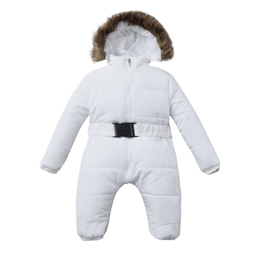 Size: 65cm, Color: White - Baby jumpsuit