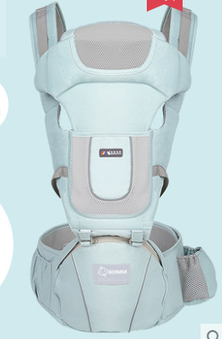 Color: Green Style4 - Baby sling waist stool front holding multi-function baby child seat stool four seasons universal babies artifact before and after dual-use