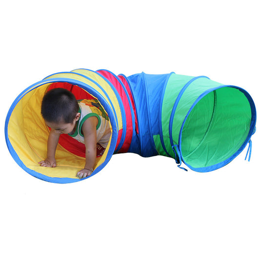 Style: K, Size: 48cm - Children tent sunshine rainbow tunnel time crawling tube holes and the training equipment of infant baby toys