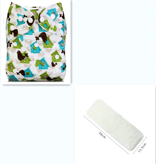 Color: F32 witha diaper - Baby Cloth Diapers, Washable Diapers