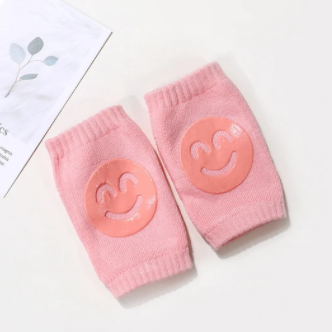 Color: Pink, quantity: Q1pcs - Summer Terry Baby Socks Knee Pads