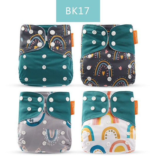 Specification: BK17 - Washable Eco-friendly Cloth Diaper Ecological Adjustable Nappy Reusable Diaper