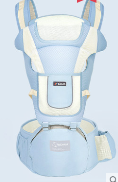 Color: Blue Style1 - Baby sling waist stool front holding multi-function baby child seat stool four seasons universal babies artifact before and after dual-use