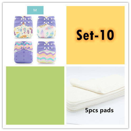 Specification: Set 10 - Washable Eco-friendly Cloth Diaper Ecological Adjustable Nappy Reusable Diaper