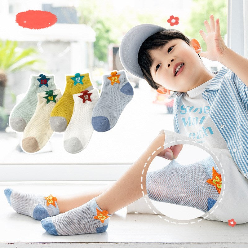 Children's socks Summer Cotton breathable baby socks