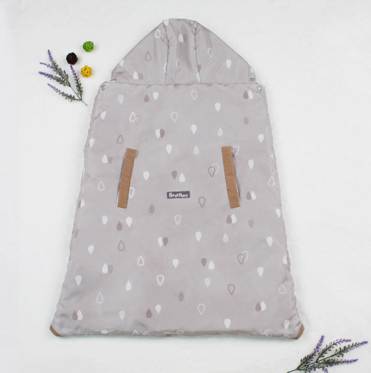 Infants and children's slings cloaked by the baby autumn and winter thick windproof warmth holding blanket baby two-piece sleeping bag