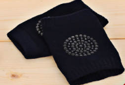Color: Black, Style: 1 - Terry Child Knee Pad Elbow Summer Baby Baby Crawling Socks Socks Dispensing Anti-skid Sports Safety