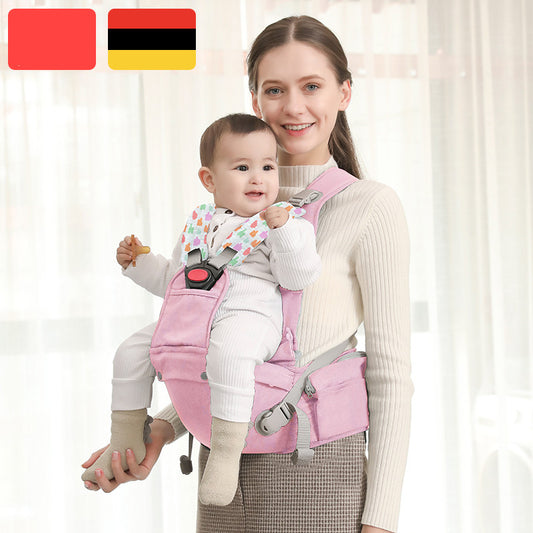 Color: Spring cloud powder - Multifunctional Stool Waist Support, Waist Protection And Baby Holding Artifact
