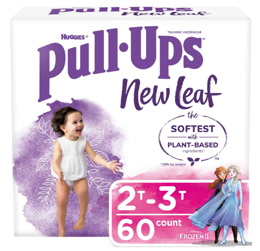 Pull-Ups Girls' New Leaf Training Pants Size 2T-3T;  60 Ct