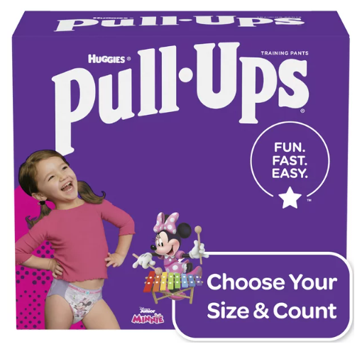 Pull-Ups Girls' Potty Training Underwear Size 5;  3T-4T;  70 Ct