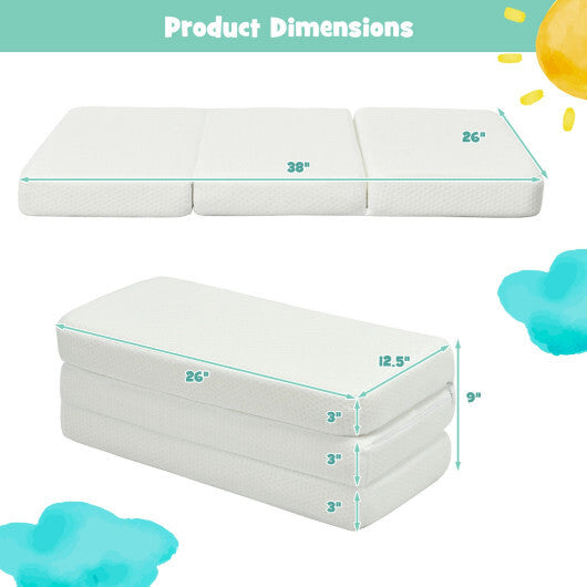 Tri-Fold Pack n Play Mattress with 3 Inch Ultra Soft Foam