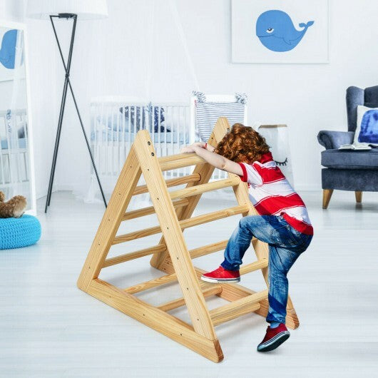 Wooden Triangle Climber for Toddler Step Training