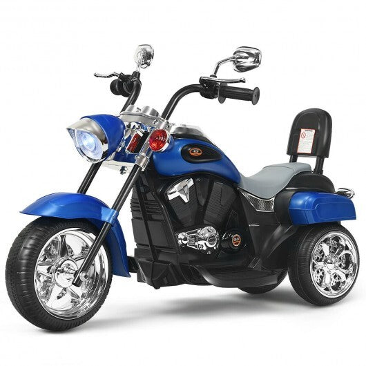 6V 3 Wheel Kids Motorcycle-Blue