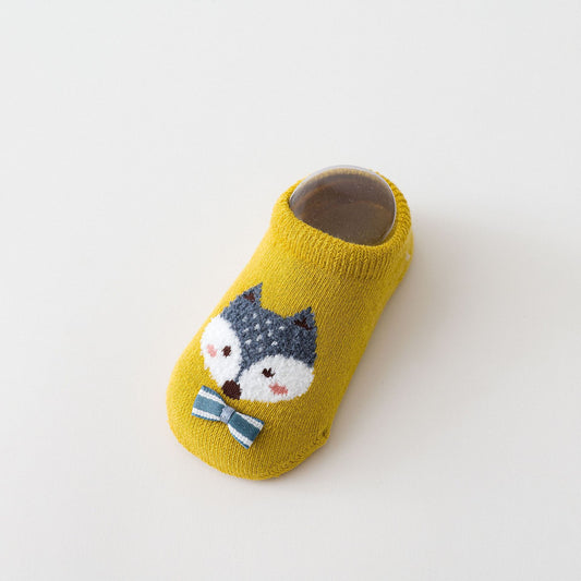 style: G, Size: L - Cute Cartoon Children's Socks Terry Thickened Baby
