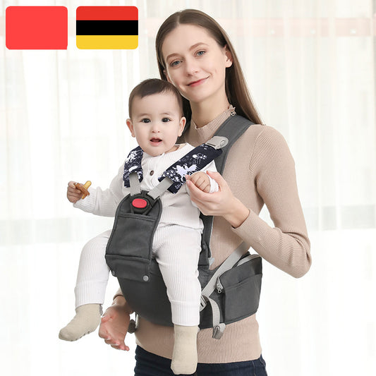 Color: Charcoal grey starry sky - Multifunctional Stool Waist Support, Waist Protection And Baby Holding Artifact